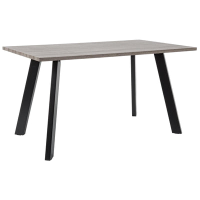 TAVOLO TAVOLI DA PRANZO MODERNO SOGGIORNO CUCINA IN LEGNO IN MDF GIANT 140X80 (QUERCIA SCURO)