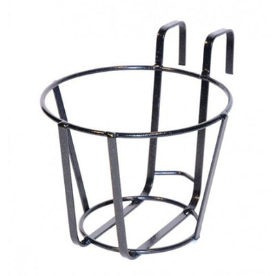 BALCONIERA TONDA PORTAVASO FIORIERA FIORI VASI VASO FIORIERE PIANTE GIARDINO FERRO BATTUTO GERANIO