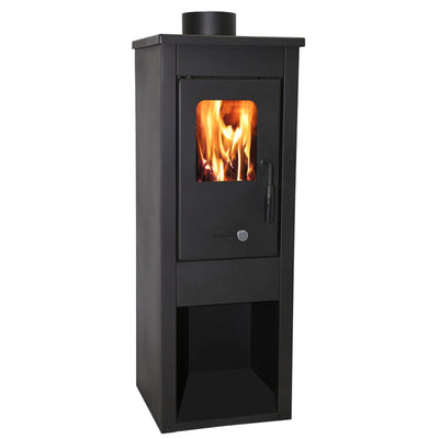 STUFA A LEGNA ERA IN ACCIAIO VERNICIATO 7 KW CAMINETTO H 94 CM MADE IN ITALY