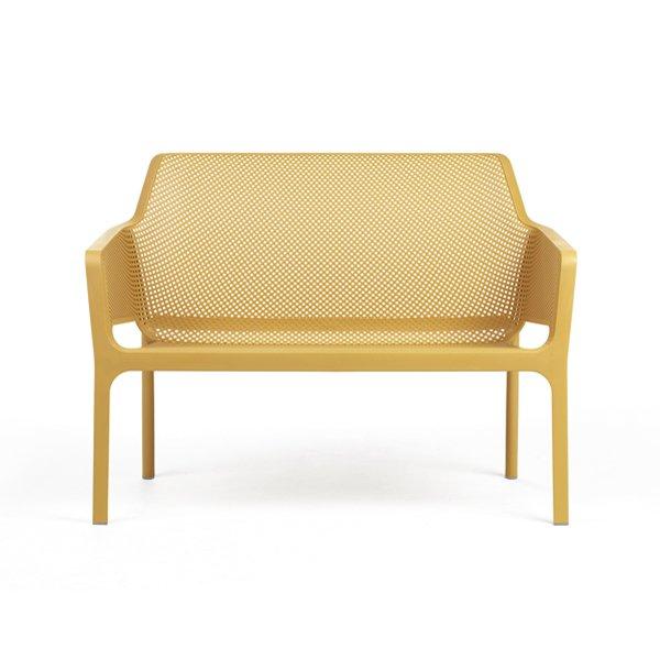 Two seats fiberglass bench 